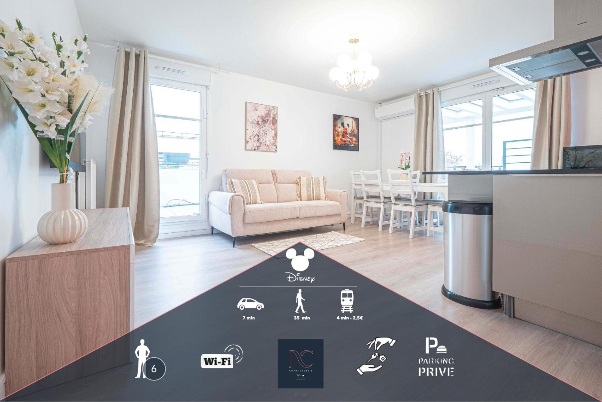 Apartment Disneyland-paris, 6 Pers, Wifi, Parking